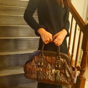 AUTHENTIC PRADA NAPPA GAUFRE TOTE